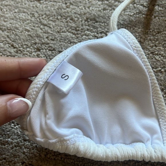 White ribbed bikini size small - Picture 5 of 5